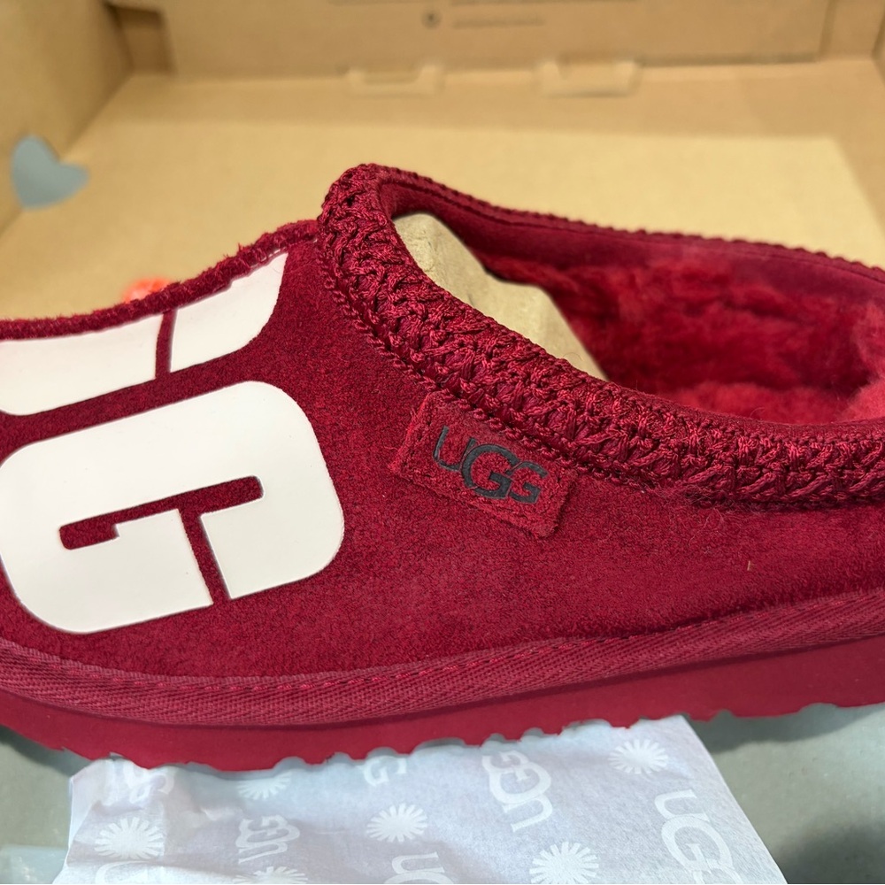 UGG Burgundy Suede Slippers Brand New